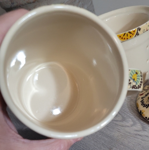 World Market 3 Pc Tea Mug With Loose Leaf Tea infuser Strainer Lid - Picture 4 of 4